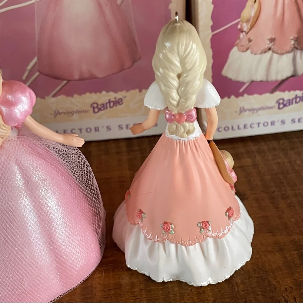 Lot of 3 Spring time Barbie Hallmark Keepsake Ornaments Collectors Series  95-97